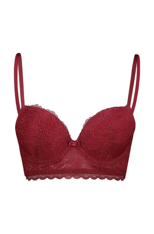 Lea Lace Bra _ 150027 _ Burgundy sold by Dunns