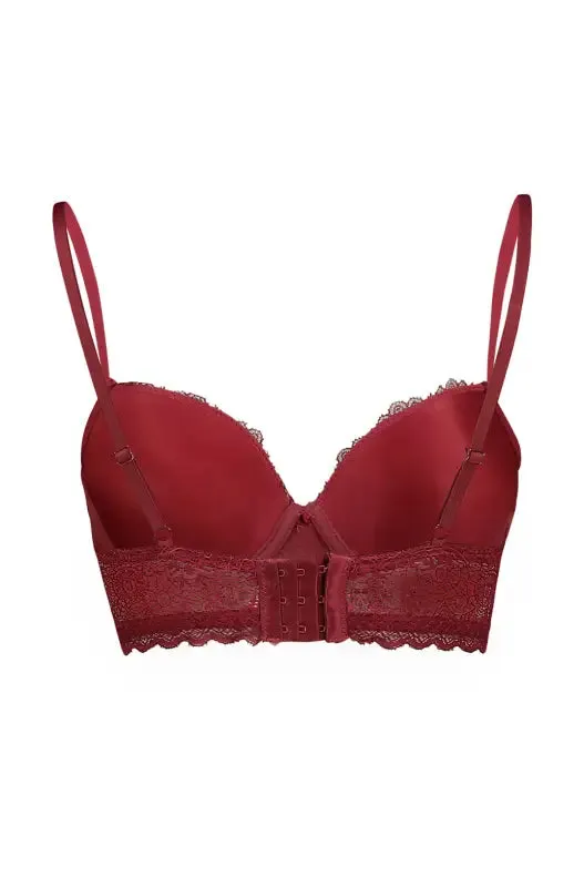 Lea Lace Bra _ 150027 _ Burgundy sold by Dunns product image thumbnail 2