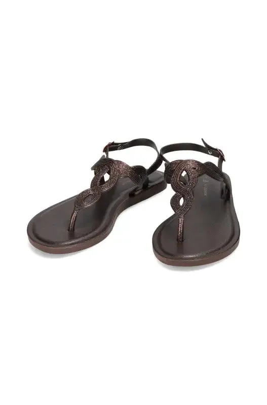 Elaine Sling Back Thong Sandal _ 140918 _ Brown sold by Dunns product image thumbnail 2