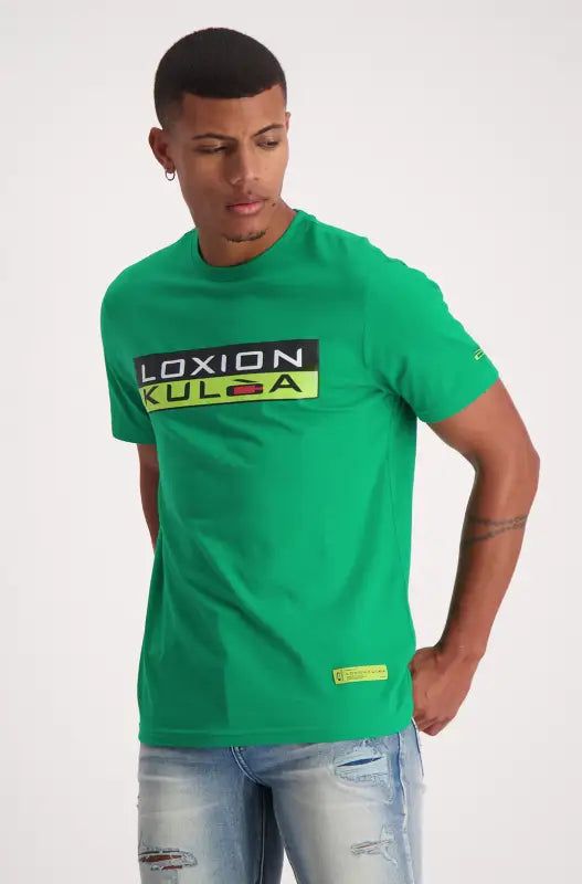 Loxion Kulca Heritage Logo Tee _ 138170 _ Green sold by Dunns product image thumbnail 2