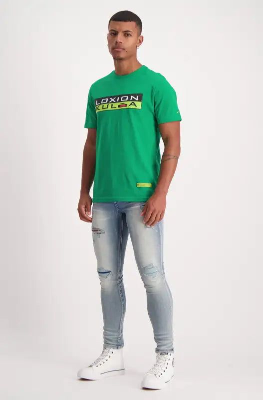 Loxion Kulca Heritage Logo Tee _ 138170 _ Green sold by Dunns product image thumbnail 5