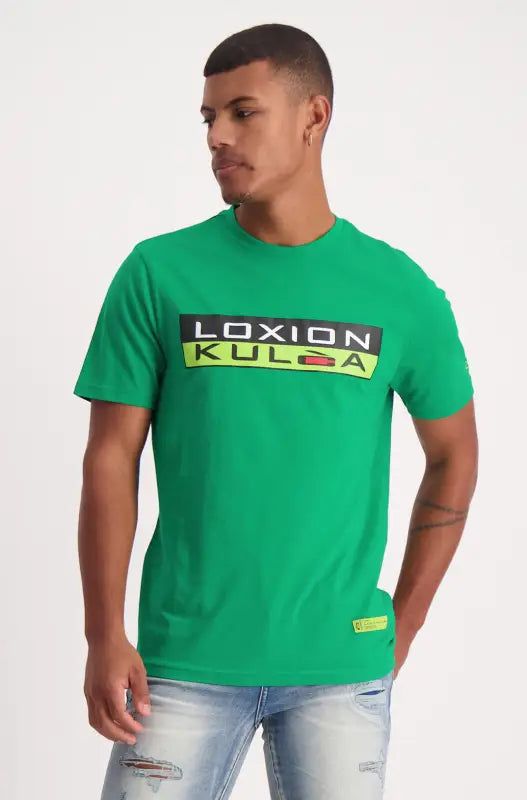 Loxion Kulca Heritage Logo Tee _ 138170 _ Green sold by Dunns