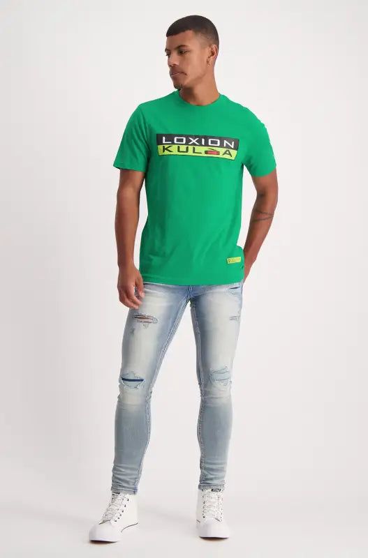 Loxion Kulca Heritage Logo Tee _ 138170 _ Green sold by Dunns product image thumbnail 4
