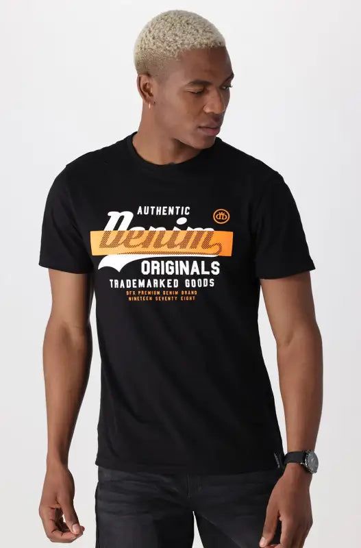 Stowe Tee _ 140582 _ Black sold by Dunns