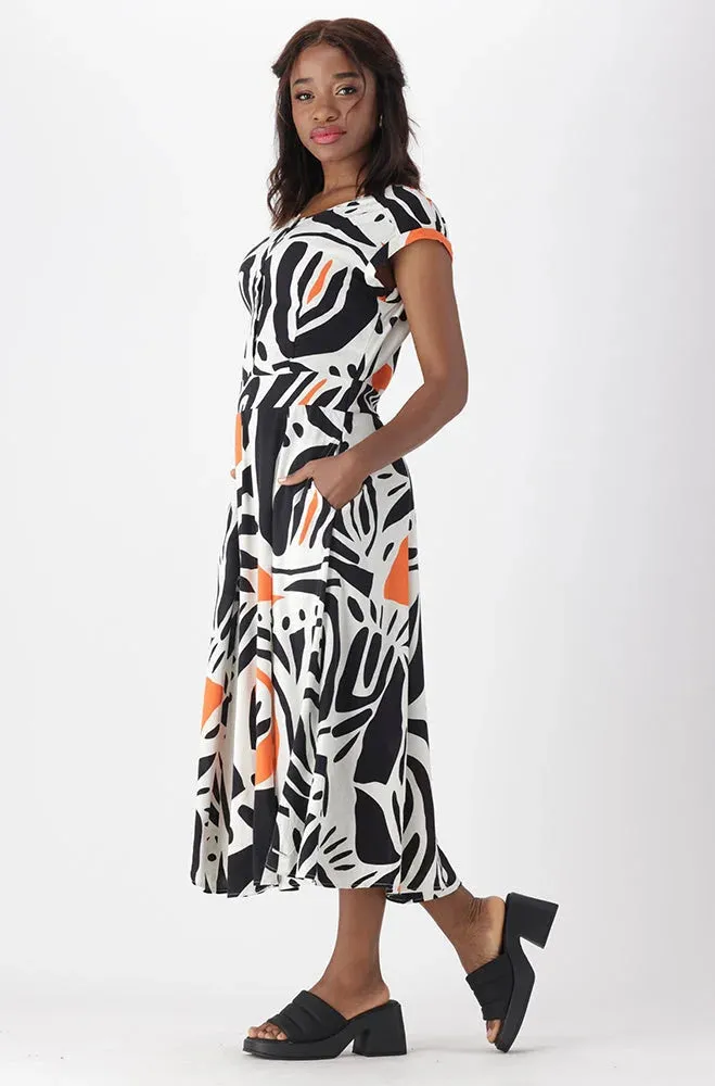 Alison Button Down Printed Dress _ 151287 _ Multi sold by Dunns product image thumbnail 2