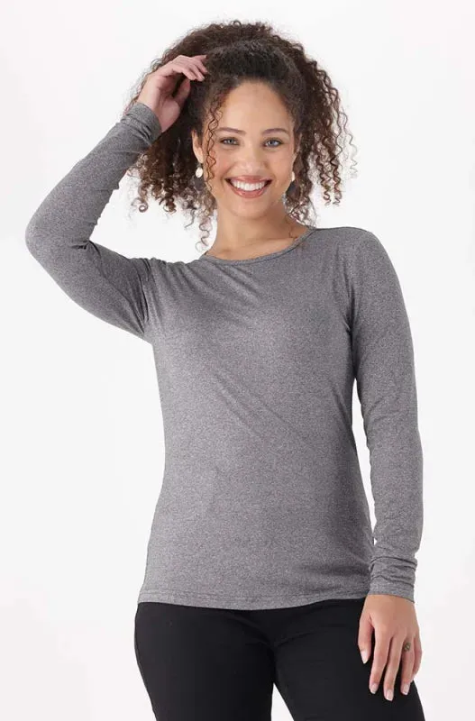 Cleo Crew Neck Tee _ 149084 _ Charcoal Mel sold by Dunns