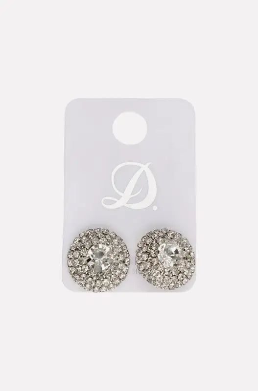 Cheryl Diamante Stud Earrings _ 143660 _ Silver sold by Dunns