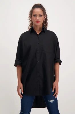 Mia Boyfriend Shirt _ 140910 _ Black sold by Dunns