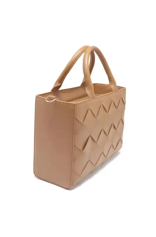 Heidi Woven Tote Bag _ 145918 _ Tan sold by Dunns product image thumbnail 2