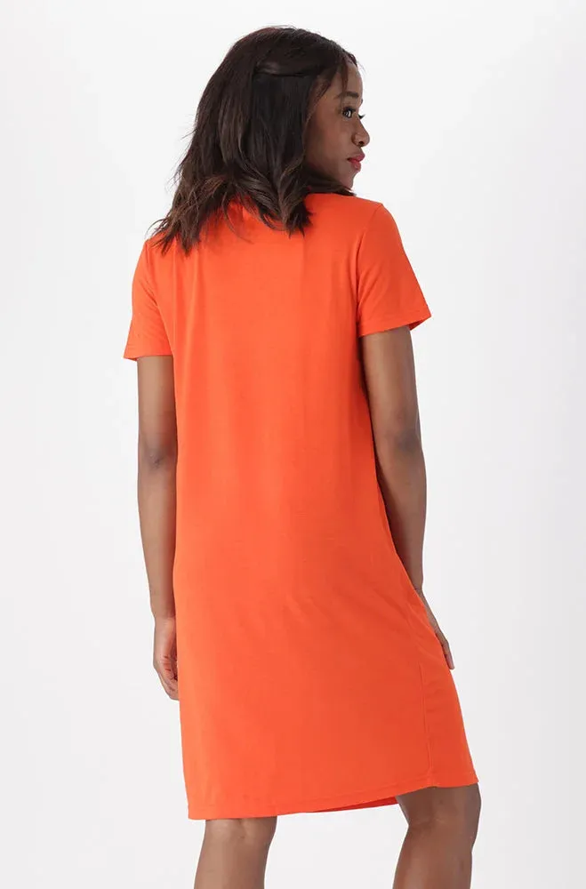 Koko T Shirt Dress _ 150324 _ Orange sold by Dunns product image thumbnail 3