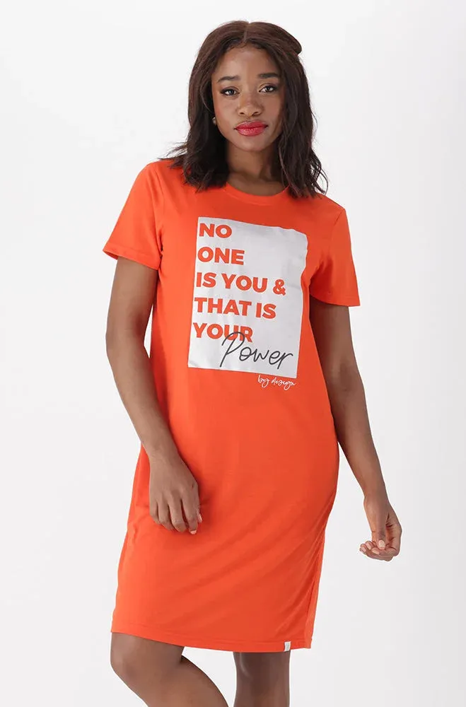 Koko T Shirt Dress _ 150324 _ Orange sold by Dunns