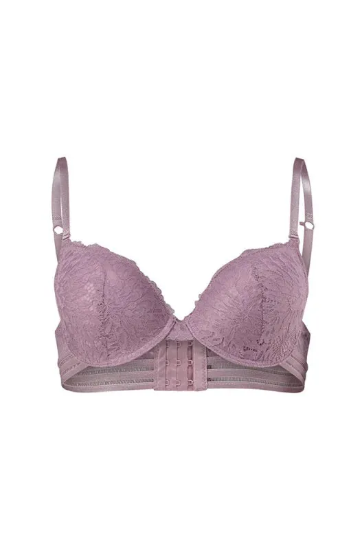 Jada Lace Bra With Back Detail _ 152798 _ Lilac sold by Dunns