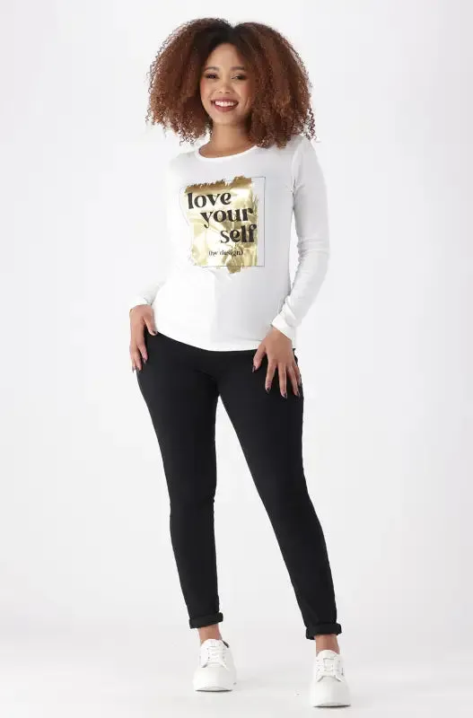 Cleo Crew Neck Tee _ 148068 _ White sold by Dunns product image thumbnail 4