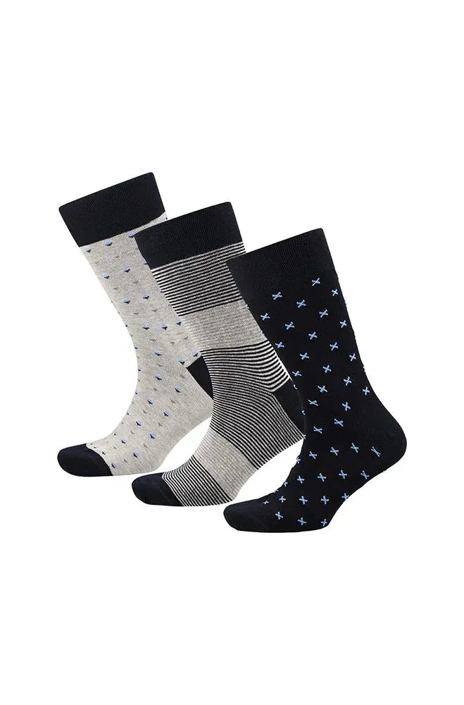 Nash Socks 3pk _ 148823 _ Blue sold by Dunns