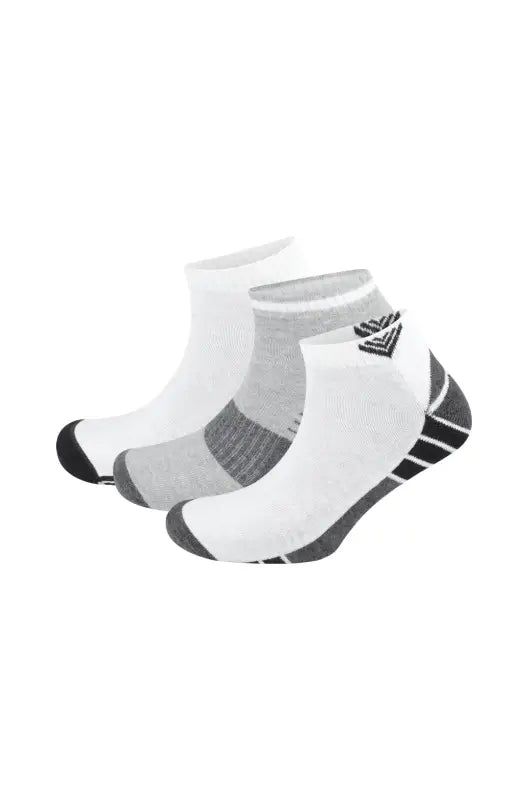 Roan Trainer Socks - 3 Pack _ 136182 _ White sold by Dunns
