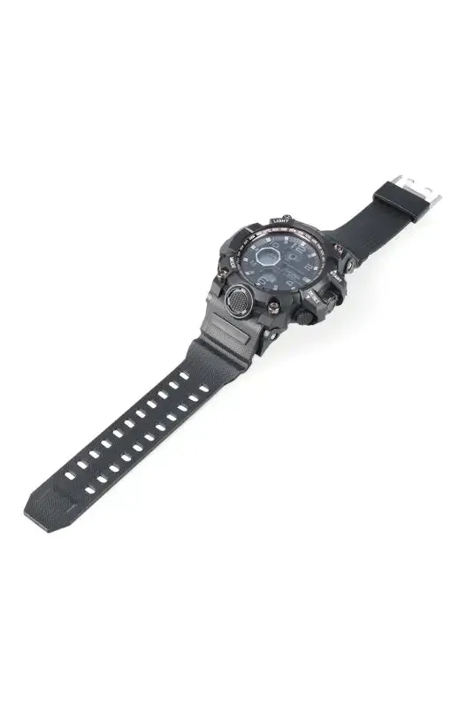 Adrian Digital Silicone Watch _ 144539 _ Black Wash sold by Dunns