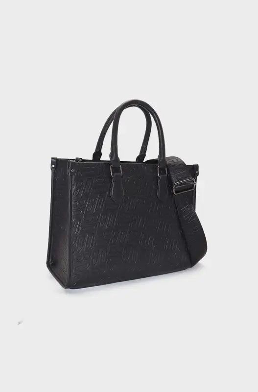 Maddie Embossed Handbag _ 147739 _ Black sold by Dunns product image thumbnail 2
