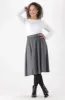 Melissa Belted Fit And Flare Skirt _ 148105 _ Grey sold by Dunns
