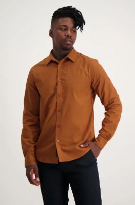 Navarro Shirt _ 130723 _ Toffee sold by Dunns