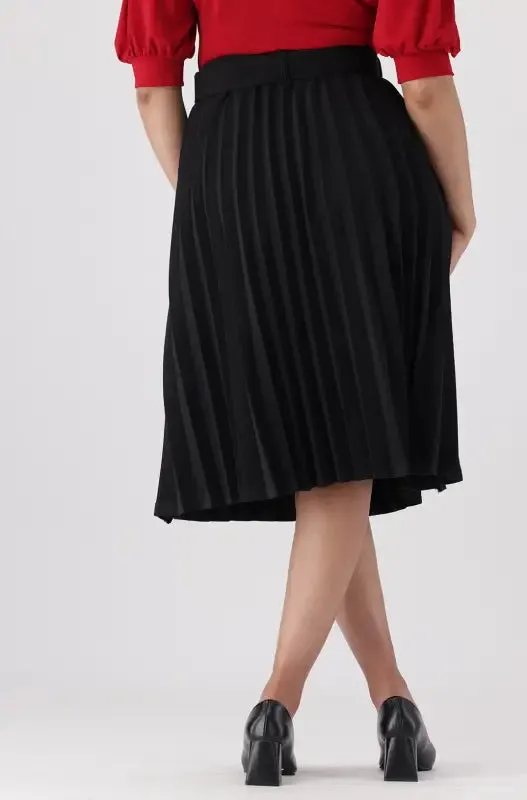 Emilia Pleated Midi Skirt _ 147868 _ Black sold by Dunns product image thumbnail 3