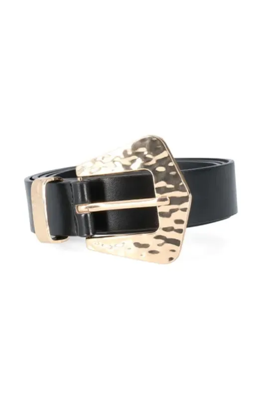 Mindy Moulded Buckle Belt _ 142971 _ Black sold by Dunns