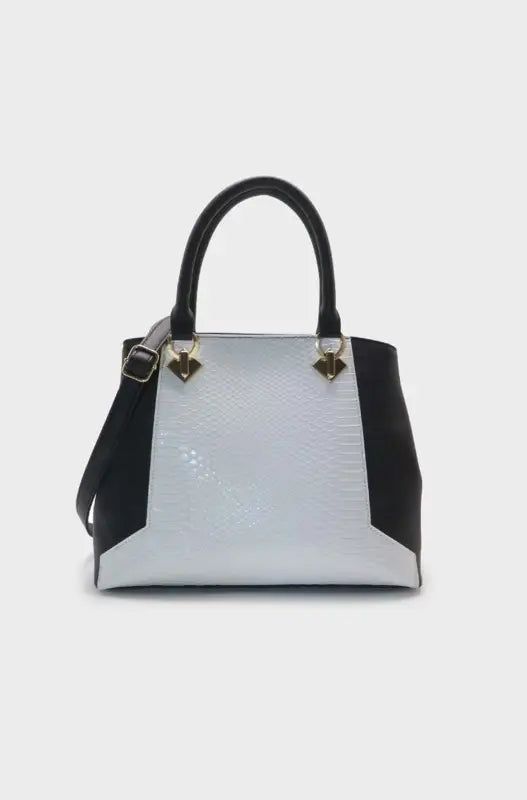 Bridget Two Tone Tote Bag _ 145497 _ Black sold by Dunns