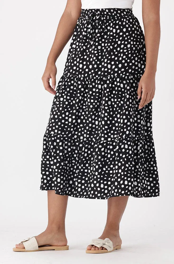 Mia Tiered Skirt _ 151260 _ Black sold by Dunns product image thumbnail 2