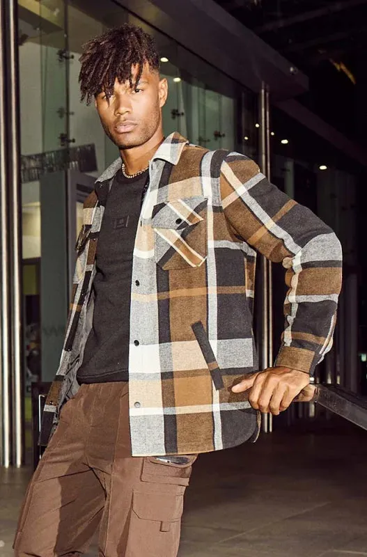 Baxter Check Melton Jacket _ 144860 _ Multi sold by Dunns product image thumbnail 4