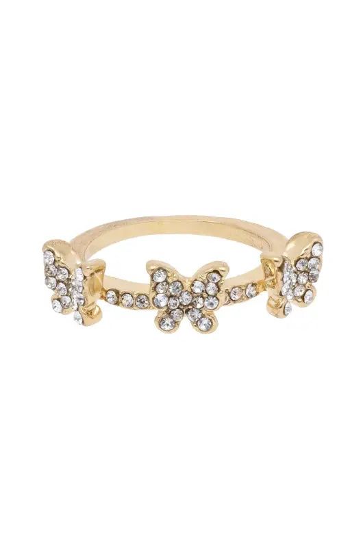 Briana Butterfly Ring Set _ 137286 _ Gold sold by Dunns product image thumbnail 2