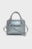 Tina Mini Stud Bag _ 147015 _ Silver sold by Dunns