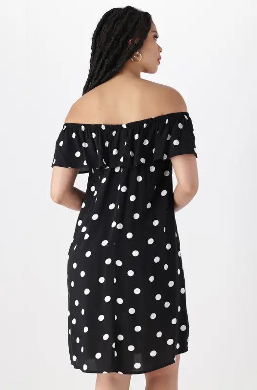 Leah Off The Shoulder Dress _ 144735 _ Black sold by Dunns product image thumbnail 4