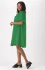Kiara Poplin Puff Sleeve Dress _ 151303 _ Green sold by Dunns