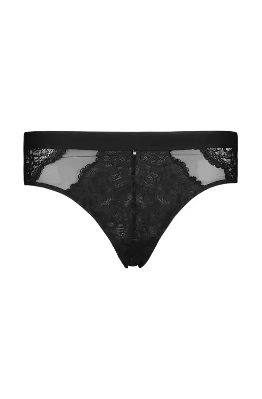 Velda Lace Brief _ 143080 _ Black sold by Dunns