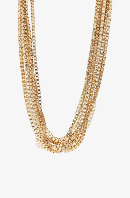 Kristin Multi Layered Necklace _ 151891 _ Gold sold by Dunns
