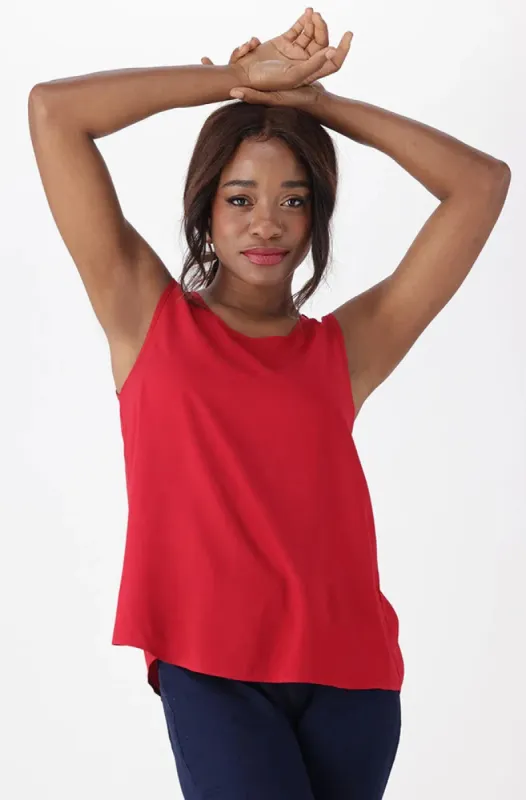 Tandeka Woven Top _ 151264 _ Red sold by Dunns
