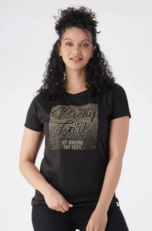 Zola Regular Fitted Graphic Tee _ 148351 _ Black sold by Dunns