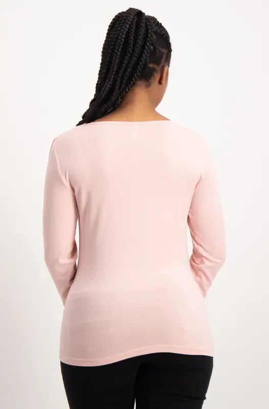 Vayla V Neck Tee _ 136523 _ Pink sold by Dunns product image thumbnail 3