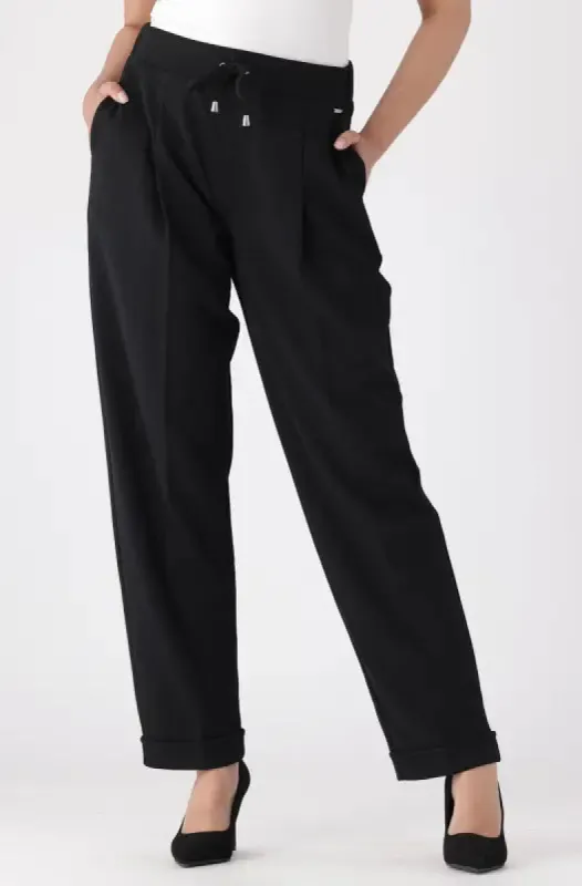 Leah Smart Jogger Pant _ 146053 _ Black sold by Dunns