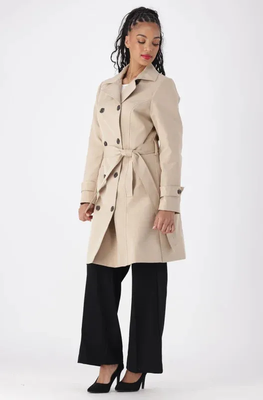 Eloise Trench Coat _ 144935 _ Stone sold by Dunns product image thumbnail 5