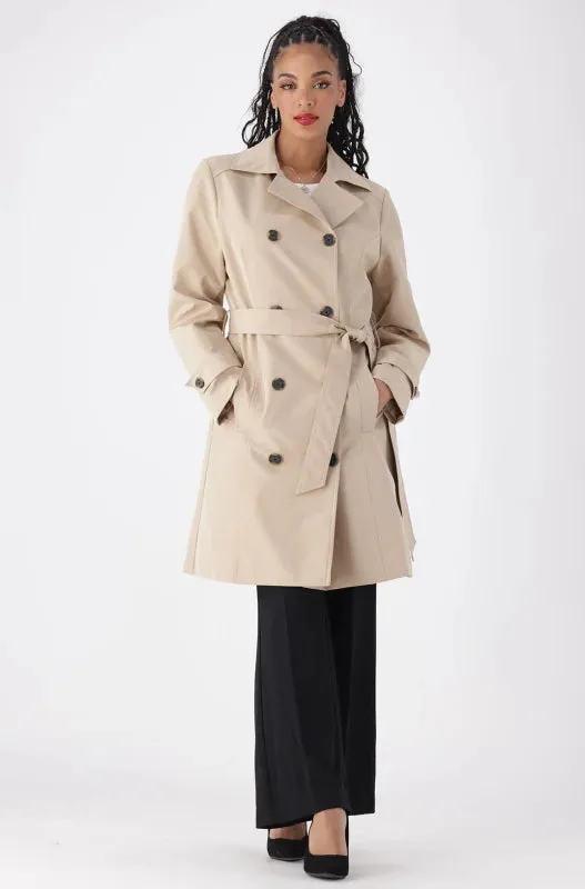Eloise Trench Coat _ 144935 _ Stone sold by Dunns product image thumbnail 4
