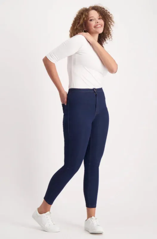 Jessie High Rise Skinny Tube _ 147665 _ Dark Wash sold by Dunns