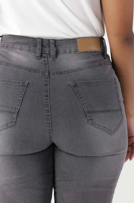 Lara High Rise Rip And Repair Skinny _ 142233 _ Grey Wash sold by Dunns product image thumbnail 4