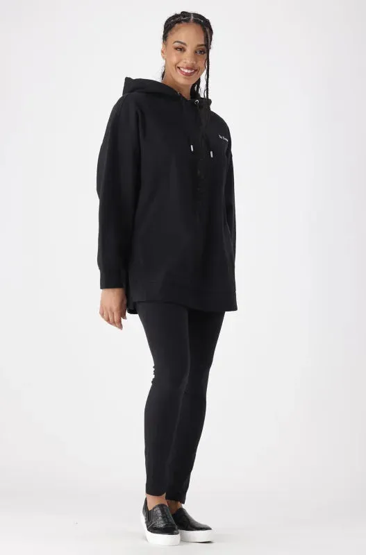 Alora Oversized Fleece Hoodie _ 145463 _ Black sold by Dunns product image thumbnail 5
