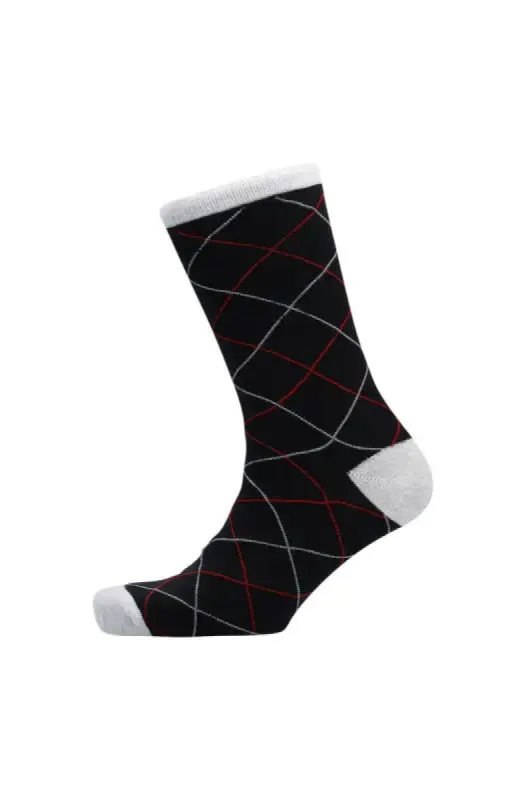 Presley Single Socks _ 140058 _ Black sold by Dunns