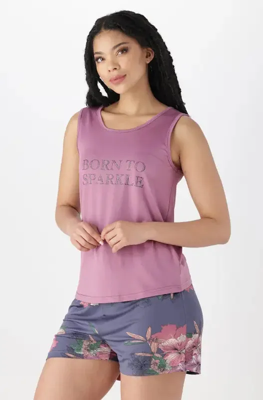 Kina Floral Sleep Set _ 143473 _ Purple sold by Dunns product image thumbnail 2