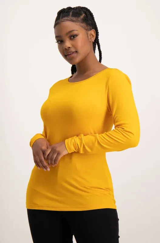 Cleo Crew Neck Tee _ 136377 _ Ocre sold by Dunns product image thumbnail 2