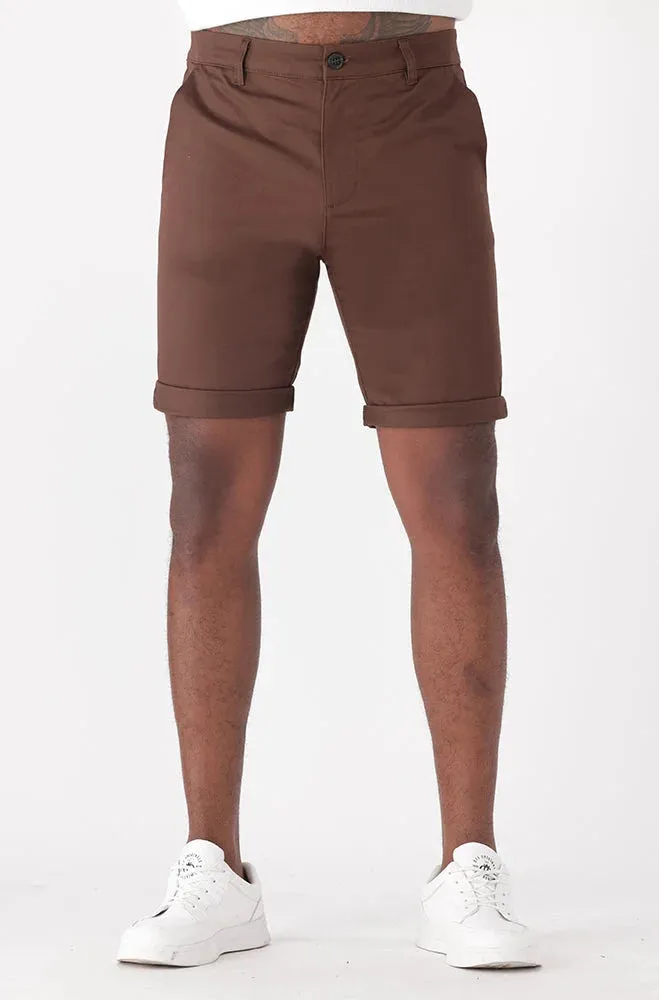Placid Chino Short _ 149851 _ Brown sold by Dunns