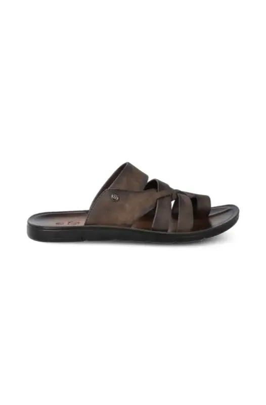 Reggie Push In Sandal _ 130123 _ Brown sold by Dunns