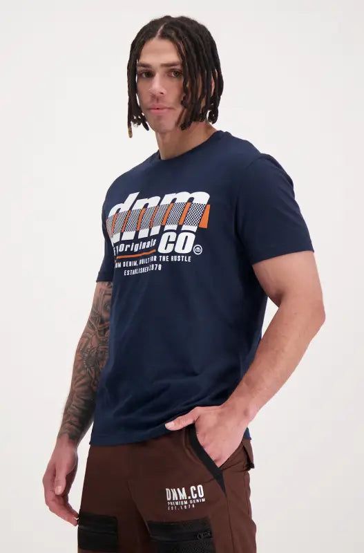 Granite Tee _ 140687 _ Navy sold by Dunns product image thumbnail 2