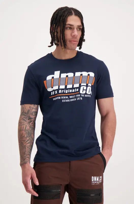 Granite Tee _ 140687 _ Navy sold by Dunns